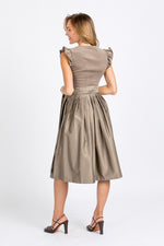 MarJo Dirndl Ansfelden taupe Rückansicht 