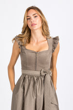 MarJo Dirndl Ansfelden taupe Frontansicht 