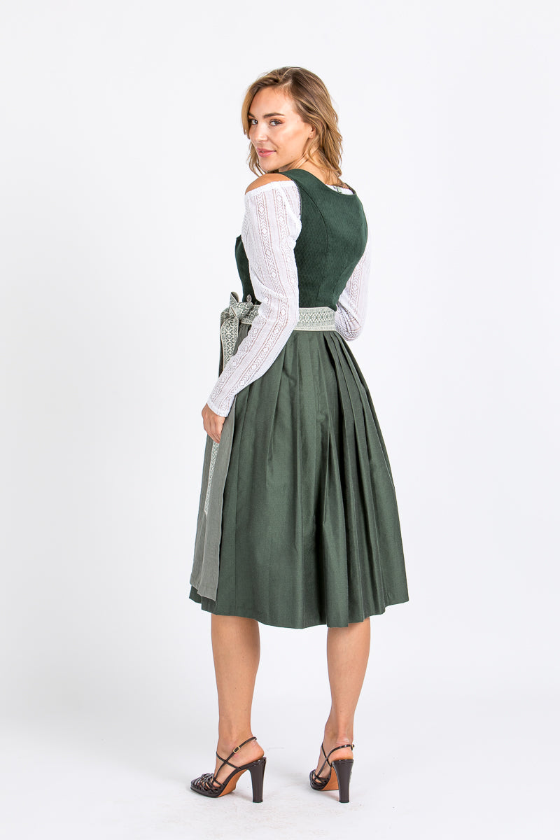 MarJo Samtdirndl Berndorf Rückansicht 