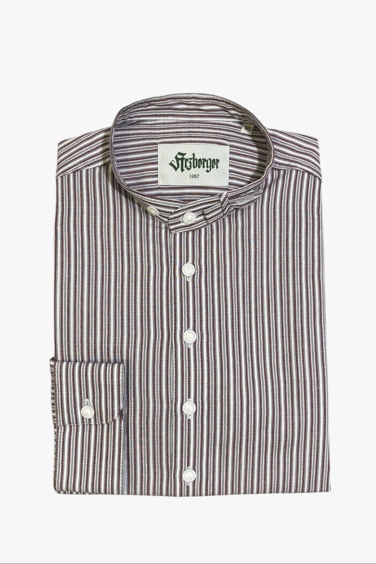 Arzberger Schlupfhemd 11-5838 bordeaux gestreift