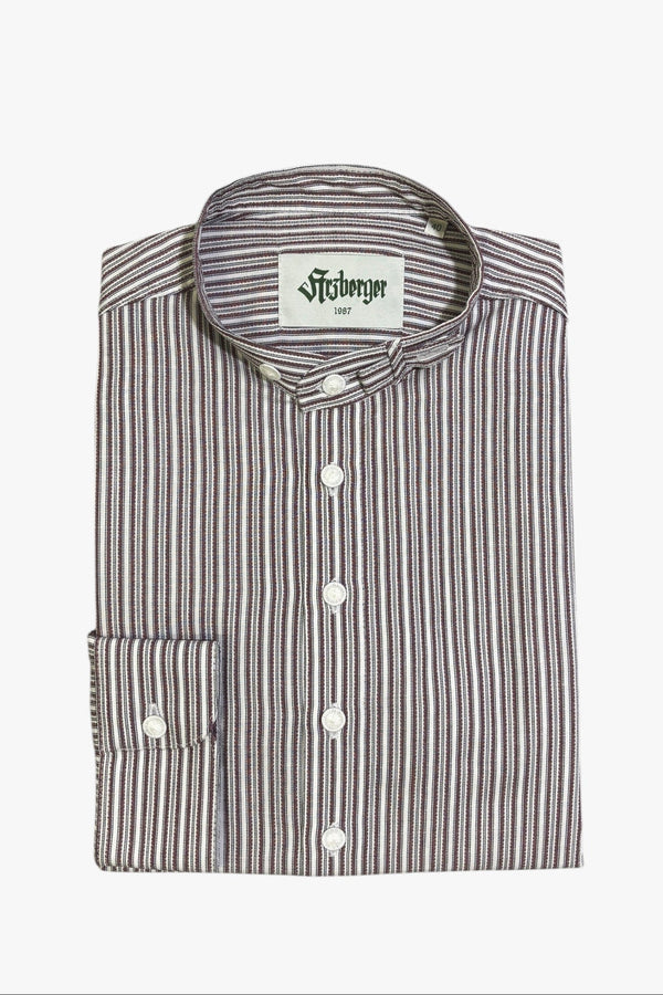 Arzberger Schlupfhemd 11-5838 bordeaux gestreift