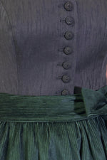 Almliebe Ärmeldirndl Rosmarie schwarz/grün