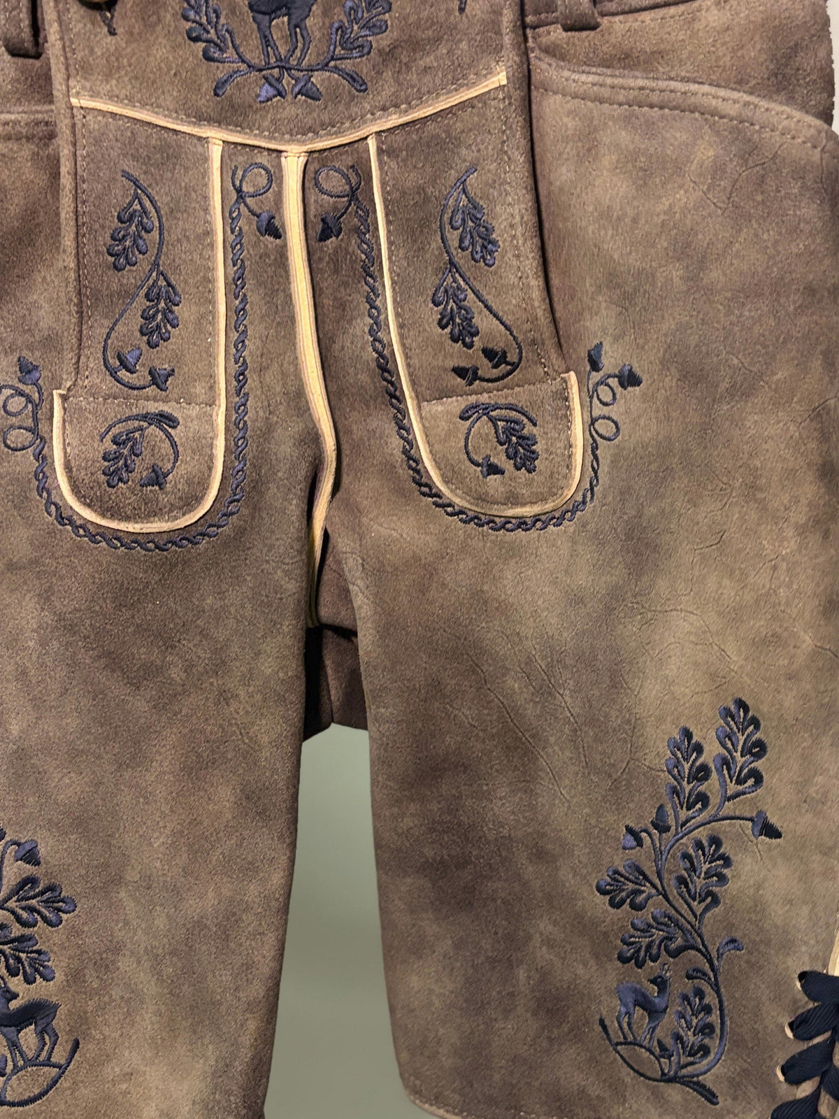 Ostarrichi Lederhose Franz oldgrey/blau
