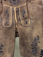 Ostarrichi Lederhose Franz oldgrey/blau