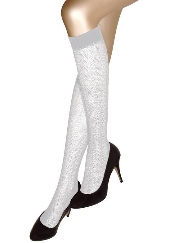 Sympatico Trachten Knee Socks S01514-100 white