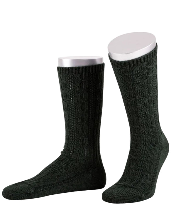 Lusana Schoppersocken L5697 Lodengrün