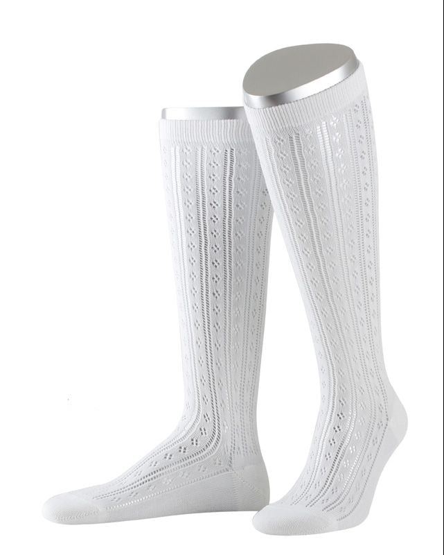 Lusana Damen Strümpfe L6665-26 weiß