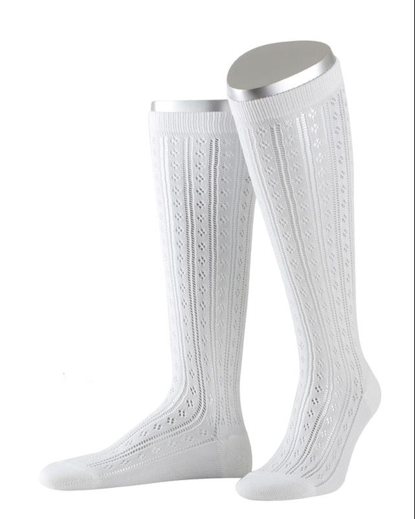 Lusana Damen Strümpfe L6665-26 weiß