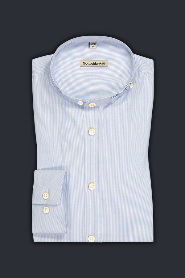 Gottseidank Trachtenhemd Lenz babyblau Detail | Gottseidank Trachtenhemd Lenz light blue detail