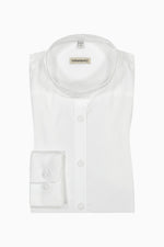 Gottseidank Trachtenhemd Lenz weiß gestreift Vorderansicht | Gottseidank Traditional Shirt Lenz white striped front view