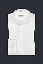 Gottseidank Trachtenhemd Lenz weiß gestreift Detail | Gottseidank Traditional Shirt Lenz white striped detail