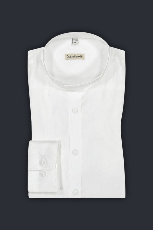 Gottseidank Trachtenhemd Lenz weiß gestreift Detail | Gottseidank Traditional Shirt Lenz white striped detail