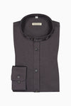 Gottseidank Trachtenhemd Lenz anthrazit Vorderansicht | Gottseidank Trachten Shirt Lenz anthracite front view