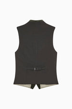 Gottseidank Trachtenweste Konstantin Desert Sage Rückansicht | Gottseidank Mens Waistcoat Konstantin Desert Sage back view