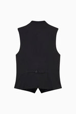 Gottseidank Trachtenweste Konstantin Schwarzblau Detail | Gottseidank Mens Waistcoat Konstantin Black Blue detail