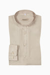 Gottseidank Schlupfhemd Pfoad Sesam Vorderansicht | Gottseidank linen pullover shirt Pfoad sesame front view