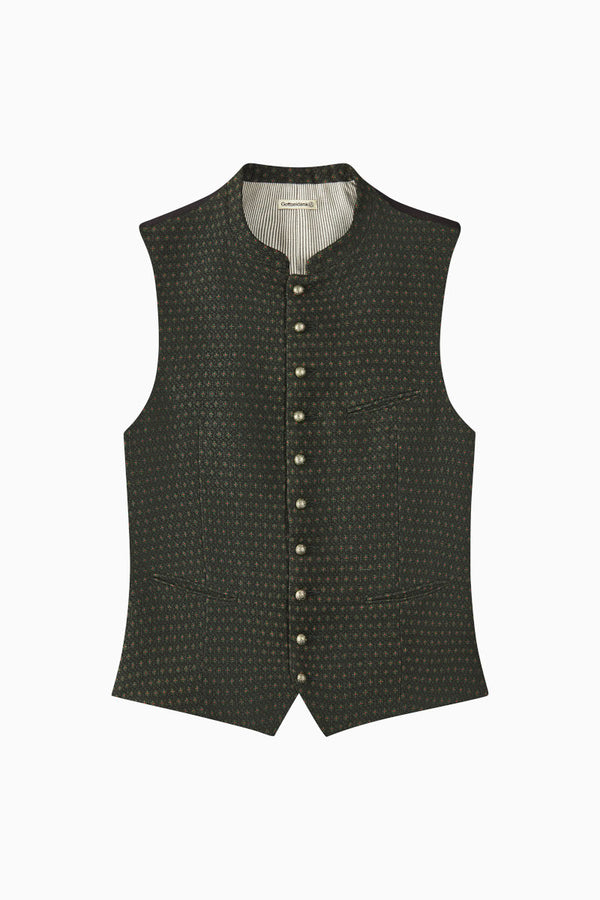Gottseidank Trachtenweste Konstantin wiese Getragen | Gottseidank men's vest Konstantin meadow green worn