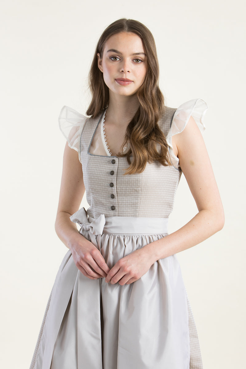 Alissa by Kinga Mathe Dirndl Joleen altrosa Detail | Alissa by Kinga Mathe Dirndl Joleen old rose detail