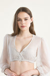 Alissa by Kinga Mathe Dirndlbluse Lea puder Vorderansicht | Alissa by Kinga Mathe dirndl blouse Lea blush front view
