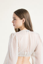 Alissa by Kinga Mathe Dirndlbluse Lea puder Detail | Alissa by Kinga Mathe dirndl blouse Lea blush detail