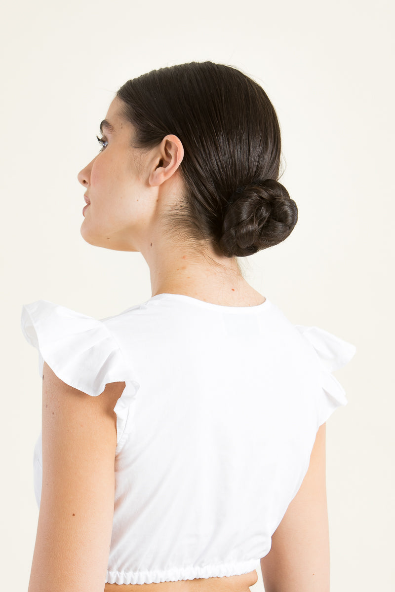 Alissa by Kinga Mathe Dirndlbluse Kiki weiß Getragen | Alissa by Kinga Mathe dirndl blouse Kiki white worn