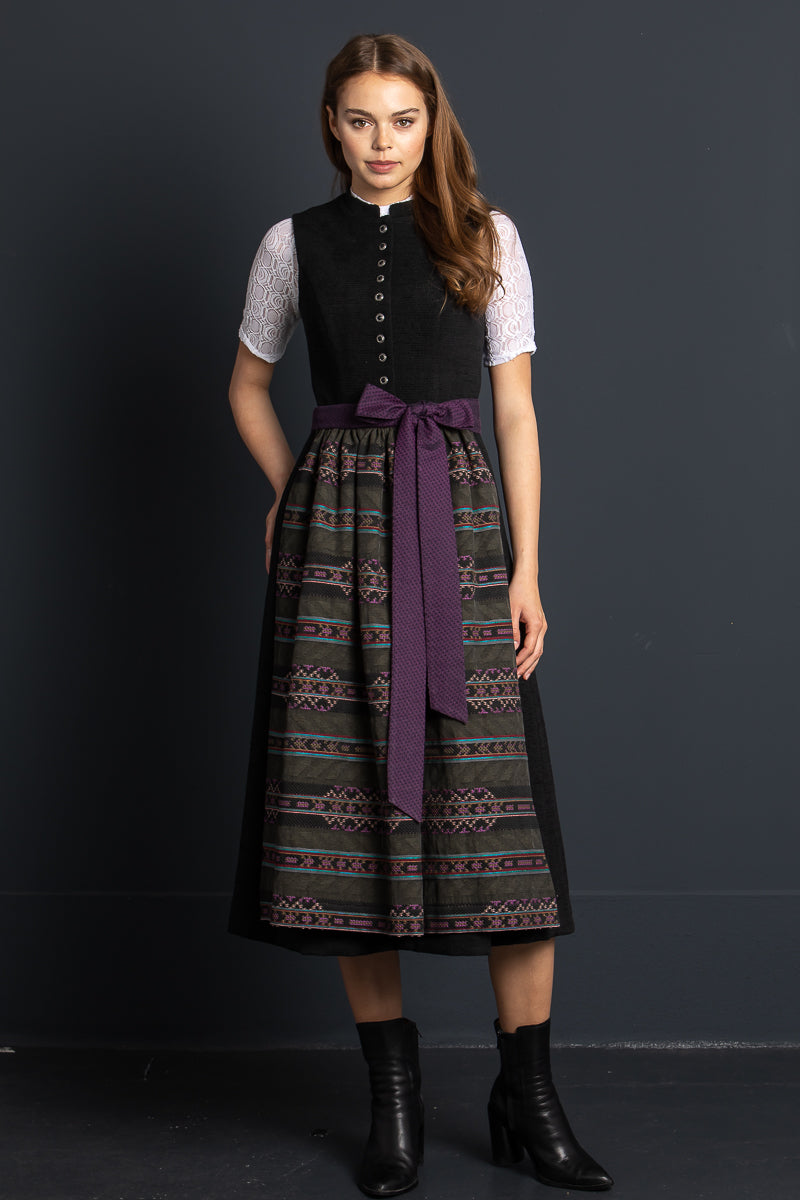Almliebe Dirndl Bräurosl schwarz