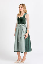 Almliebe Dirndl Christl grün Rückansicht | Almliebe Dirndl Christl green back view