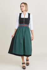 Almliebe Dirndl Deife Danz schwarz Detail | Almliebe Dirndl Deife Danz black detail
