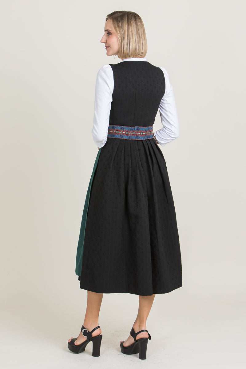 Almliebe Dirndl Deife Danz schwarz Detail | Almliebe Dirndl Deife Danz black detail