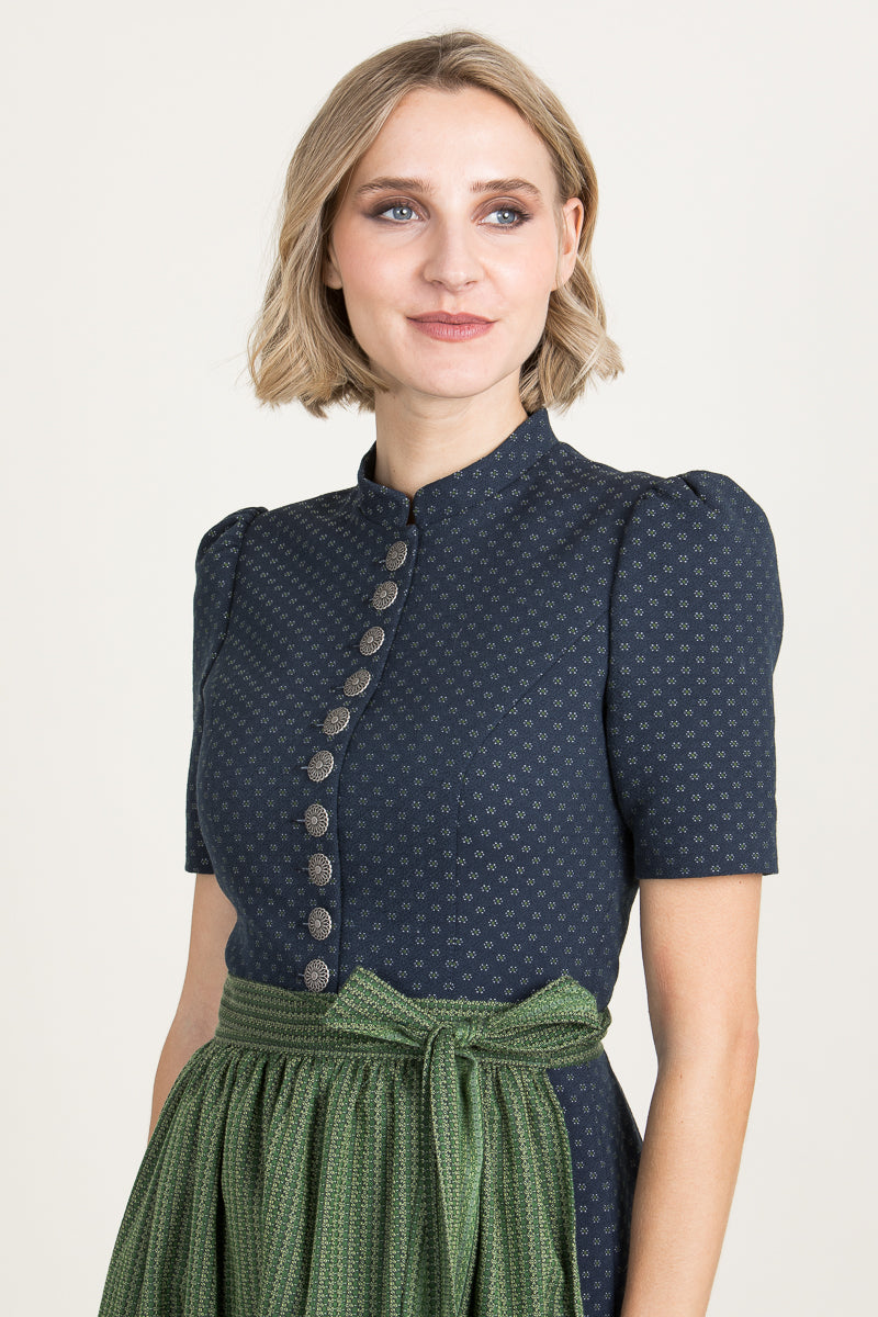 Almliebe Halbarmdirndl Drah Di Marie blau