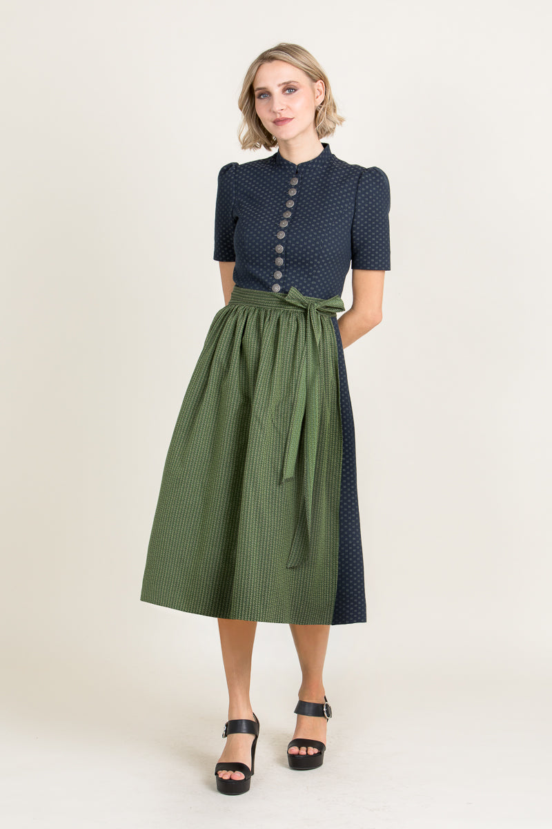 Almliebe Halbarmdirndl Drah Di Marie blau