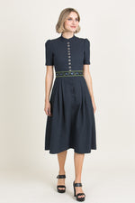 Almliebe Halbarmdirndl Drah Di Marie blau