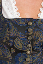 Almliebe Dirndl Fanni blau gemustert Getragen | Almliebe Dirndl Fanni patterned blue worn