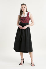 Almliebe Jacquard Dirndl Rundumadum pink Vorderansicht | Almliebe jacquard dirndl Rundumadum pink front view