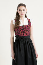 Almliebe Jacquard Dirndl Rundumadum pink Detail Rock | Almliebe jacquard dirndl Rundumadum pink skirt detail