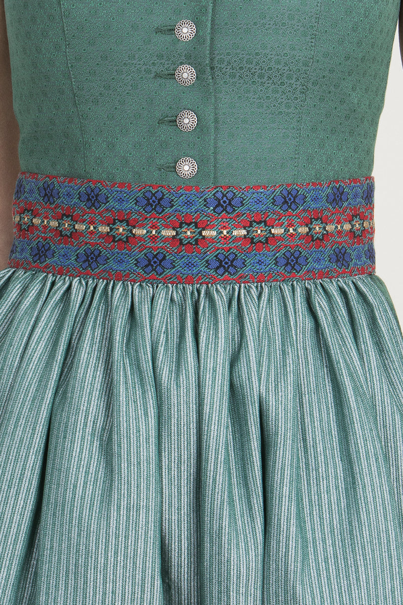 Almliebe Dirndl Schützen Liesl moosgrün Rückansicht | Almliebe dirndl Schützen Liesl moss green back view