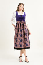 Almliebe Dirndl Wiesn Wunda lila Rückansicht | Almliebe Dirndl Wiesn Wunda purple back view