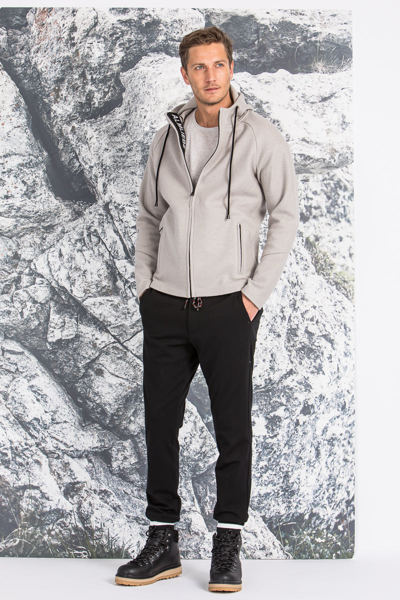 Almliebe Walkjacke Herzogstand beige Vorderansicht | Almliebe Walk Jacket Herzogstand beige front view