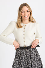 Almliebe Strickjacke Rinn ecru