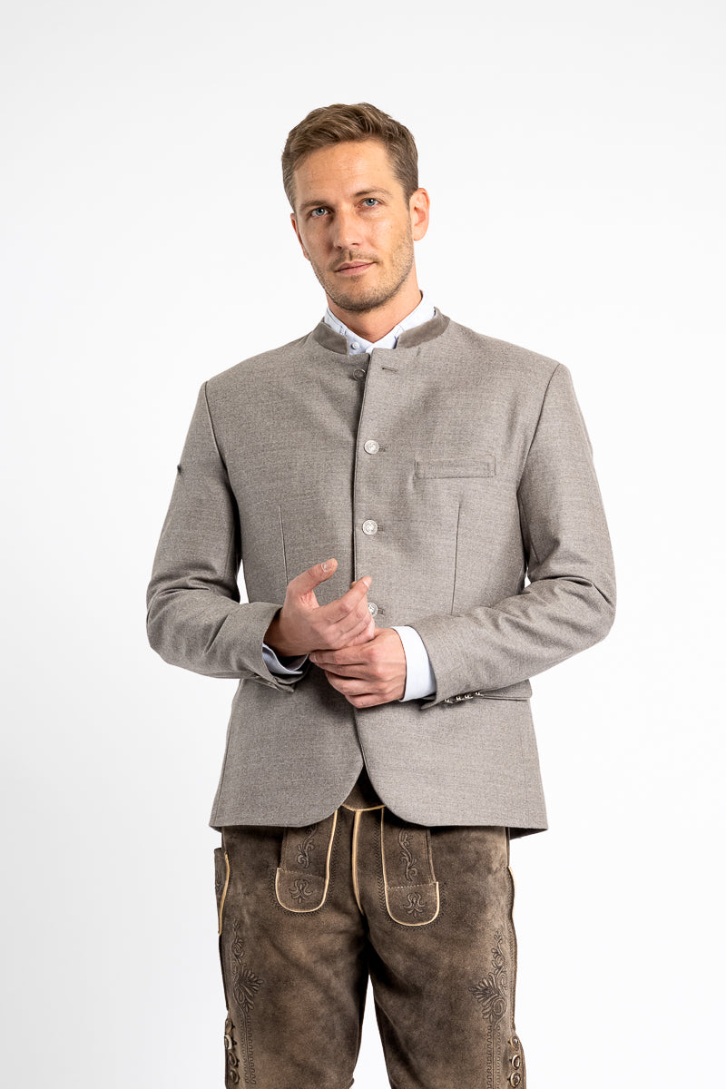 Almliebe Trachtenjanker Strizzi Taupe
