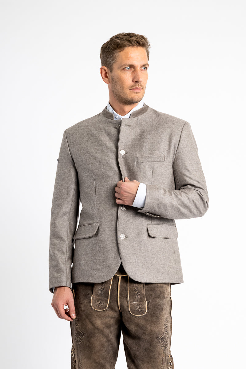 Almliebe Trachtenjanker Strizzi Taupe