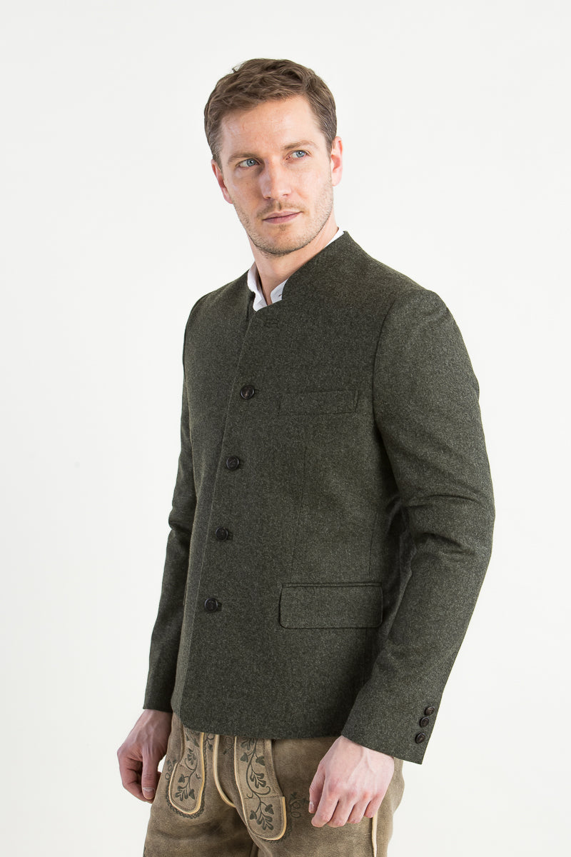 Almliebe Trachtenjanker Tschamsdara olivgrün Detail | Almliebe Tracht jacket Tschamsdara olive green detail