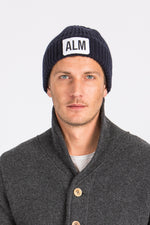 Almliebe Kaschmir Mütze Low navy