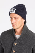 Almliebe Kaschmir Mütze Low navy