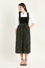Almliebe Dirndl Wiesn Wunda oliv Rückansicht | Almliebe Dirndl Wiesn Wunda olive back view