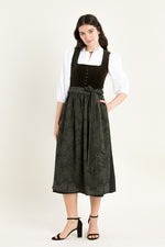 Almliebe Dirndl Wiesn Wunda oliv Detail | Almliebe Dirndl Wiesn Wunda olive detail