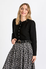 Almliebe Strickjacke Rinn schwarz