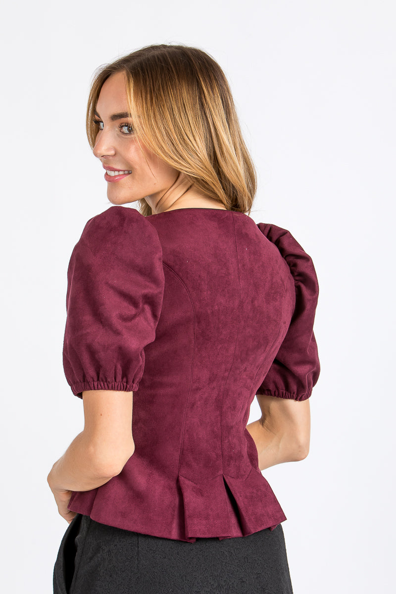 Almliebe Trachtenmieder Rosi Alcantara Violet