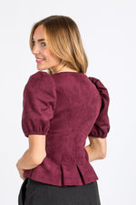 Almliebe Trachtenmieder Rosi Alcantara Violet
