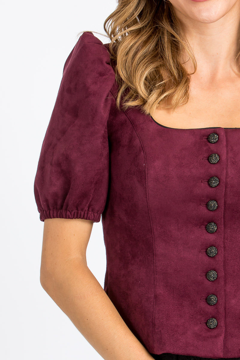 Almliebe Trachtenmieder Rosi Alcantara Violet